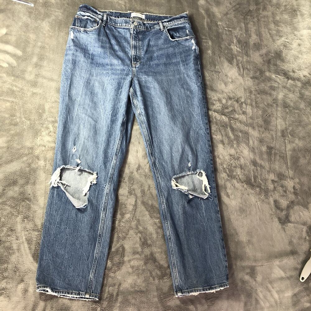 Abercrombie & Fitch The ‘90s Straight Ultra High Rise‎ Denim Size 34
